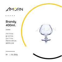 AMORN - Brandy 400ml. - แก้วบรั่นดี แก้วมีก้าน แก้วลายเพชร แก้วเหล้า ขนาด 400 มล.