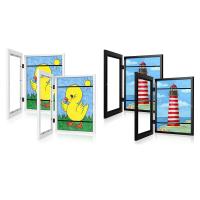 Kids Art Frames, Front Opening Kids Artwork Frames Changeable, Artwork Display Storage Frame for A4 Paper - 2PCS