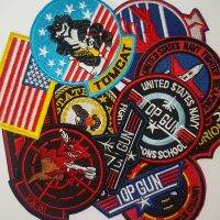 Top Gun Tomcat Chapter American Navy Air VF-1 ปลอกแขนนักบินรีดผ้า Patch เย็บปักถักร้อยสำหรับเย็บเสื้อผ้า Badge Jacket Sticker-Kuosie