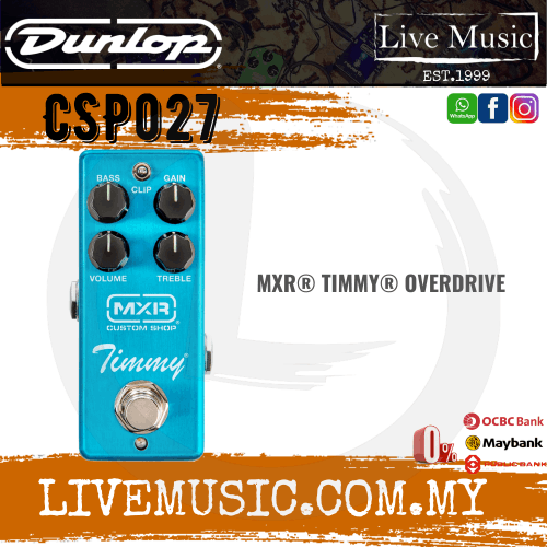 Jim Dunlop MXR CSP027 Timmy Overdrive Mini Pedal (CSP-027 / CSP