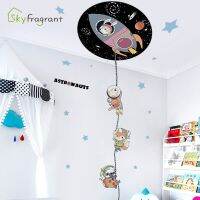 Wall stickers◆ 13guejudroto1971 Foguete dos desenhos animados e animais Adesivo de parede Astronauta Decoração quarto auto-adesiva para infantil Adesivos porta