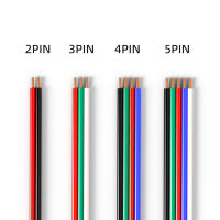 20awg ทองแดงสายไฟอิเล็กทรอนิกส์สายไฟ 2Pin 3Pin 4Pin 5Pin สำหรับ WS2812B WS2811 2835 5050 SMD COB LED Strip Light ติดตั้ง-GGHJY STORE