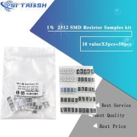 ✥ 50PCS 1 2512 SMD Resistor Samples kit 10valueX5pcs 50pcs 1R00 R500 R470 R330 R220 R200 R150 R100 R050 R010