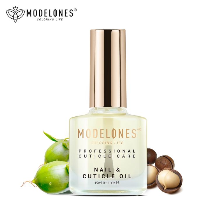 Modelones Cuticle Oil 15ml Nail Cuticle Care Strengthener Oil Vitamin E  Fragrance Free Cuticle Revitalizing Oil for Nail Growth and Gel 