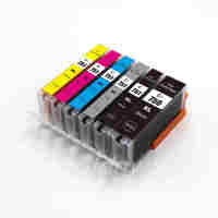 6PK Full Set 750XL 751XL BK C M Y GY for Canon High Yield Print Ink Cartridge PGI-750XL PGI750 PGI-750 750 XL PGI750XL PGBK CLI-751XL CLI-751 CLI751 751 CLI751XL Black Cyan Magenta Yellow Gray ( Grey ) Inkjet for iP8770 MG6370 MG7170 MG7570 Printer