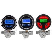 Digital Air Compressor Pressure Switch Control for Spray-Gun 1/4 in 200PSI Pressure Regulator with Pressure Gauges