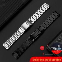 Curved end watchband for Tissot 1853 Saga series T125.617A original steel strip metal watch strap mens bracelet 22mm wristband