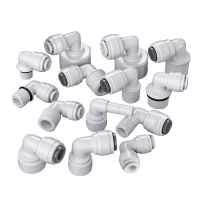 【YF】☊  Elbow RO Fitting 15 Types Male Female Thread 1/4 3/8 POM Hose PE Pipe Filter Reverse Osmosis Parts