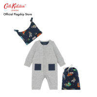 Cath Kidston Footless Sleepsuit Hat and Bag Mini Bears in Space Navy เสื้อ เสื้อแขนยาว เสื้อแขนยาว เสื้อแคทคิดสตัน