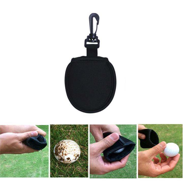 golf-ball-washer-cleaner-pouch-bag-clip-hook-belt-valuables-fit-men-women-kids-portable-pu-leather-golf-ball-accessories-tool-towels