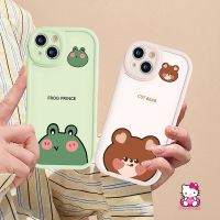 เคสโทรศัพท์มือถือแบบนิ่ม ลายการ์ตูนกบ หมีน่ารัก สําหรับ Samsung A13 A22 A31 A12 A50 A14 A20 A51 A34 A52s A10s A52 A20s A30s A03s A02s A23 A54 A04 A11 A32 A21s A71 A50s A03