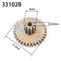 ₪☋ 33102B 0.5M Alloy Double Gear Big 33 Teeth OD 17.2mm Small 10 Teeth od 6mm Metal Pinion 33T 10T