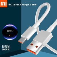 【 Stock】Original สำหรับ Xiaomi ชาร์จ Turbo สาย6A USB Type-C 65W Fast Charging สำหรับ Mi 11 5G 9 Poco M3 X3 NFC สีดำ Shark 3S Redmi K30 K20 Pro หมายเหตุ9 10X Mi Note 10 9 8ชนิด C