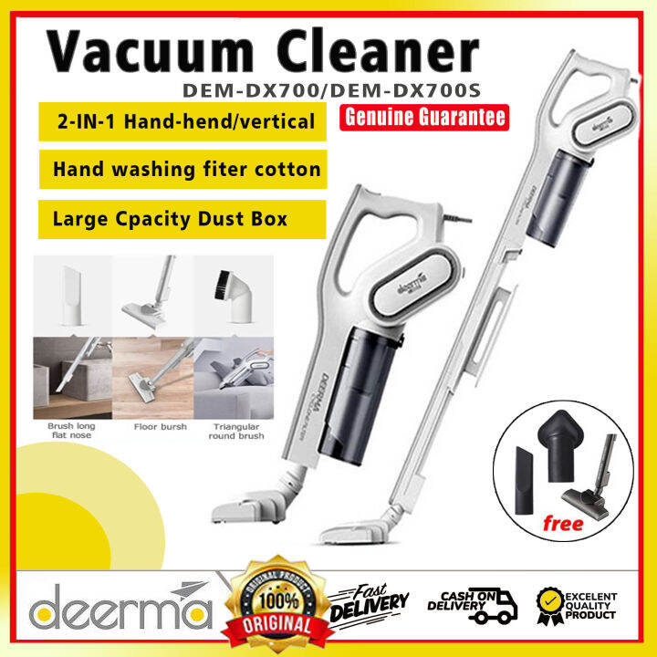 Deerma Vacuum Cleaner DX700 2In1 Handheld Vacuum With Large Dust Box