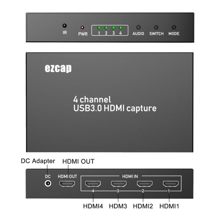 capture-card-ezcap-รุ่น-ezycab264-ตัวแปลงสัญญาณเพื่อ-capture-card-game-recording-box-live-streaming