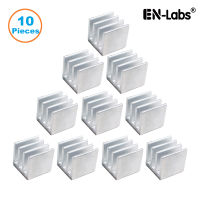 En-Labs 10ชิ้นเงิน10x10x10มิลลิเมตรอลูมิเนียมระบายความร้อนหม้อน้ำฮีทซิงค์,ชิปอิเล็กทรอนิกส์ระบายความร้อนหม้อน้ำคูลเลอร์สำหรับ IC MOSFET SCR