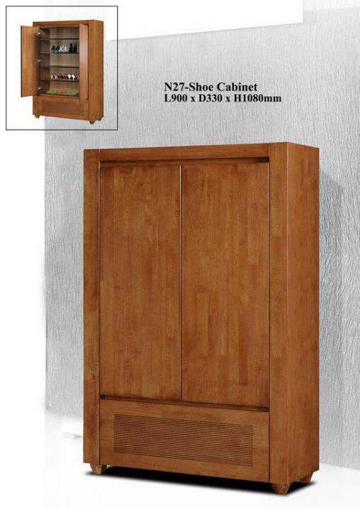 SOLID WOOD SHOE Lazada