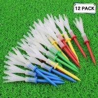 CRESTGOLF Multi Color Plastic Golf Tees 3-1/4 Inches Golf Tees 3.25 Tee 4 Yards Golf Accessories 12pcs/Lot Towels