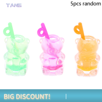 ?【Lowest price】TANG 5pcs มินิหมีถ้วยต่างหู Charms ขวดชามุก DIY เครื่องประดับจี้