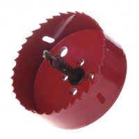 10mm Shank Twist Drilling Bit 90mm Diameter Hole Saw Red