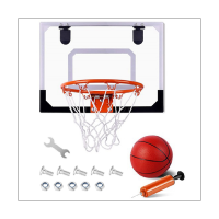 Mini Basketball Hoop,Interior Mini Basketball Set Hanging on the Door,With a Ball and Pump,Sports Set