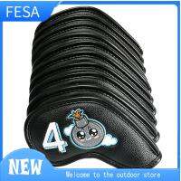 FESA ปลอกหุ้มหัวไม้กอล์ฟสำหรับก้านไม้กอล์ฟเหล็ก10ชิ้นเคสไม้เหล็กตีกอล์ฟทนทานลายการ์ตูนอุปกรณ์เครื่องช่วยฝึกเล่นกอล์ฟเซอร์ไพรส์สำหรับวันหยุดของคุณ