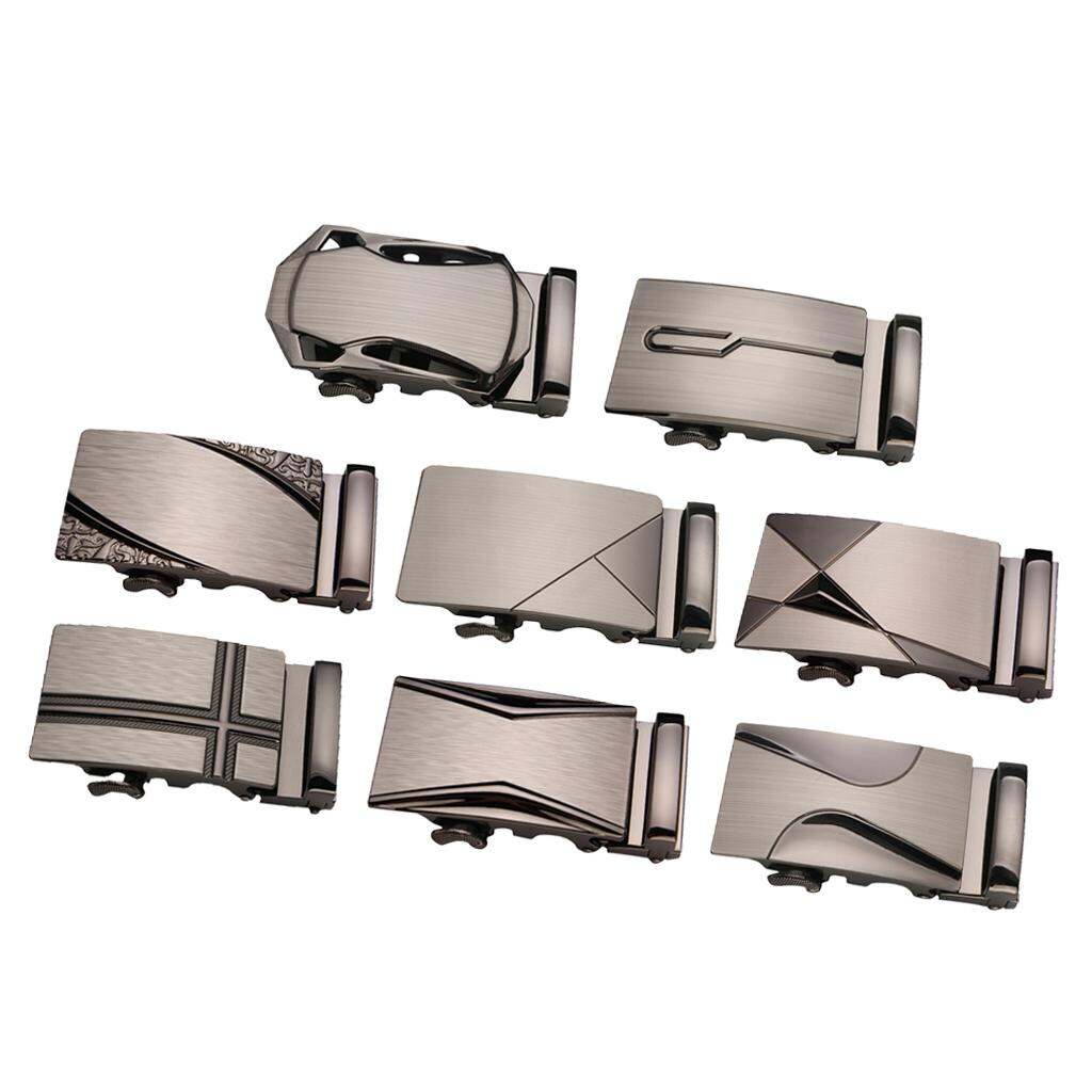Fenteer Classic Ratchet Belt Buckle Automatic Slide Buckle DIY Replacement for Leather Belts 