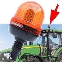 LED Beacon Warning Signal Light for John Deere Tractor Amber Truck Rotating Flash Emergency Strobe Lamp for Forestry Agco