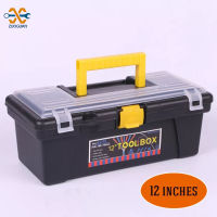 ZUOGUAN  Tool Box กล่องเครื่องมือ กล่องเก็บเครื่องมือฮาร์ดแวร์พลาสติก กล่องเก็บอุปกรณ์เครื่องมือ กล่องเครื่องมือแบบพกพา วัสดุพลาสติกABSคุณภา