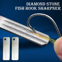 Fishing Hook Sharpener Portable Diamond Stone Fish Hook Sharpen Tools Knife Whetstone Keychain for Outdoor Fishing Accessories Accessories