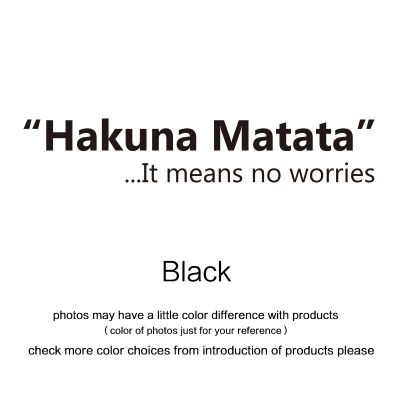 【SALE】 nancarenko1977 Hakuna Matata หมายความว่าไม่มีความกังวลศิลปะผนังสติ๊กเกอร์คำคมแต่งบ้านสำหรับเด็กสติกเกอร์ไวนิลลายสิงโต King