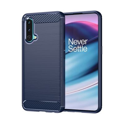 สำหรับ OnePlus Nord CE 5G ฝาครอบเคสมือถือซิลิโคนนิ่มคาร์บอนไฟเบอร์กันกระแทกเคส OnePlus Nord CE 5G