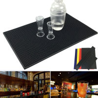 Non-slip Rubber Bar Mat Bar Runner Glass Drip Tray Beer Drink Rail Bars Service Mat TN88