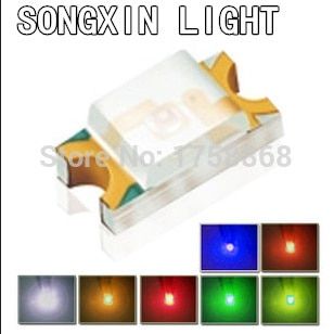 1000PCS SMD 1206 led Super Bright Red/Green/Blue/Yellow/White/Yellow Green/Amber Orange/PINK/UV PURPLE/ICE BLUE LED Light Diode Electrical Circuitry P