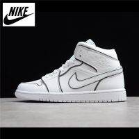 New Arrival HOT 【Original】 ΝΙΚΕ Ar- J0dn- 1 Middle Cut White MenS And WomenS Fashion Basketball Shoes Size 36-45 {Free Shipping}