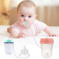 250ml Baby Bottle Kids Cup Silicone Sippy Children Training Cute Baby Drinking Water Straw Feeding Bottle Hands-free Bottle