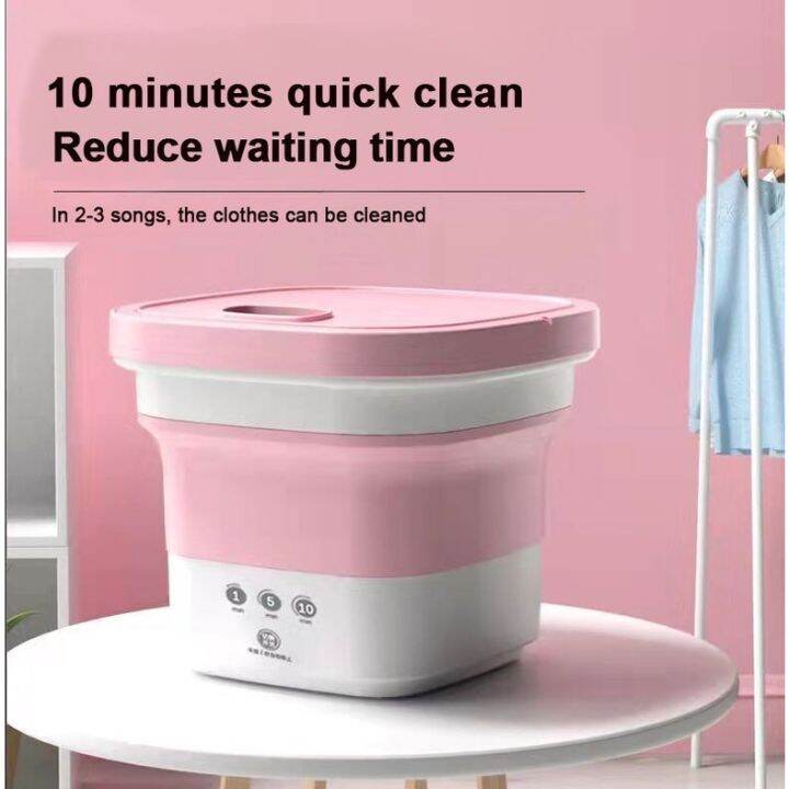 Folding washing machine twoinone mini portable home dormitory fully
