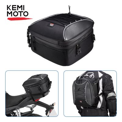 ♈ Motorcycle Tail Bag Waterproof Motorcycle Rear Seat Backpack Bag Multi-functional Universal For HONDA CBR600RR CB1000R K 1600 GT