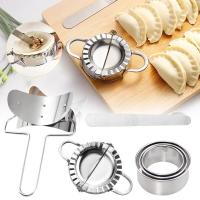 DIY Dumpling Mould Stainless Steel Ravioli Making Mold Dumpling Wrapper Tool Dough Cutter Jiaozi Maker Pastry Accessories Tool