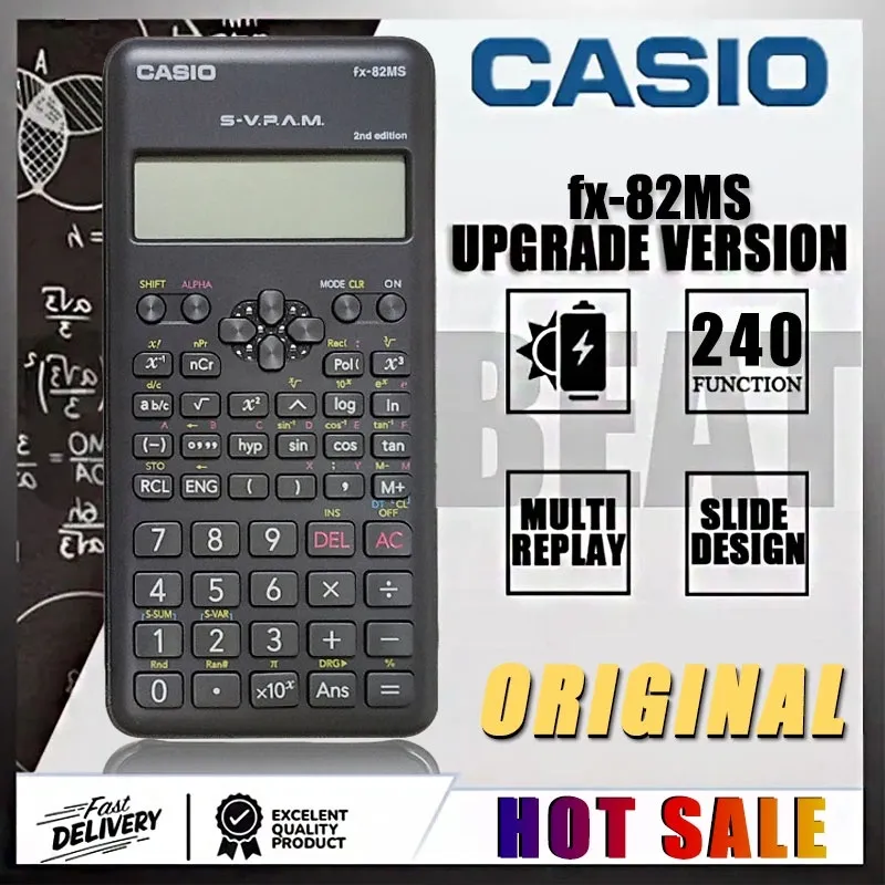 Scientific Calculator Original Casio Fx 991es Plus Fx 82MS 2nd