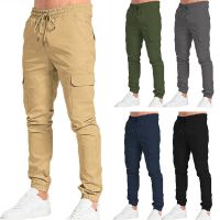 Male Trousers Man Sport Cargo Pants Joggers Men Gym Jogging Pants Pocket Sweatpants Hip Hop Casual Pants Man Clothing Streetwear