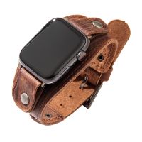 ▤❄❐ New Arrival Apple Band Suitable For Applewatch Strap General leather Wristbands Restoring Vintage Style