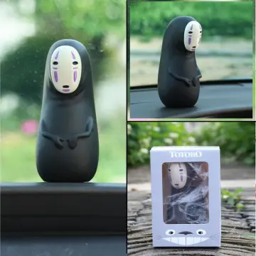 🎀ZONGLONG🎀 Anime Studio Ghibli No Face Man Random Car Accessories Doll  Action Figure Miyazaki Hayao Kaonashi Model Kids Toys