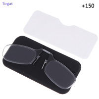 ?【Lowest price】Tirgat 1PC แบบพกพาคลิปจมูกอ่านแว่นตาชุด unisex Optics presbyopic Ultra Thin