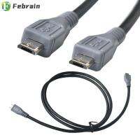 FEBRAIN อะแดปเตอร์ สายชาร์จ ตะกั่ว ไมโคร USB เป็นไมโคร USB ชายไปชาย OTG สายดาต้า