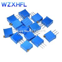 10PCS 3296 potentiometer Kit High Precision 3296W Variable Resistor 100R -1M 200R 500R 1k 2k 5K 10K 20K 50K 100K 200k 500k