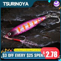 【LZ】☃▲  TSURINOYA-STINGER Metal Fishing Lure Jig Arraste Longo Cast Seabass Isca Artificial Equipamento de Pesca Shore 20g 30g 40g