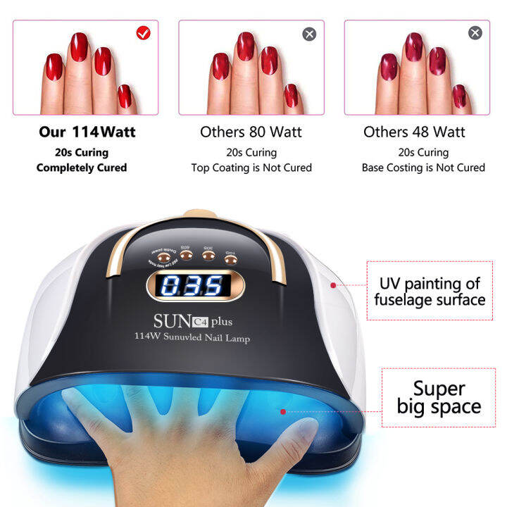 newest-nail-lamp-114w-uv-led-lamp-with-4-timer-settings-and-handle-professional-fast-curing-nail-dryer-and-manicure-equipment