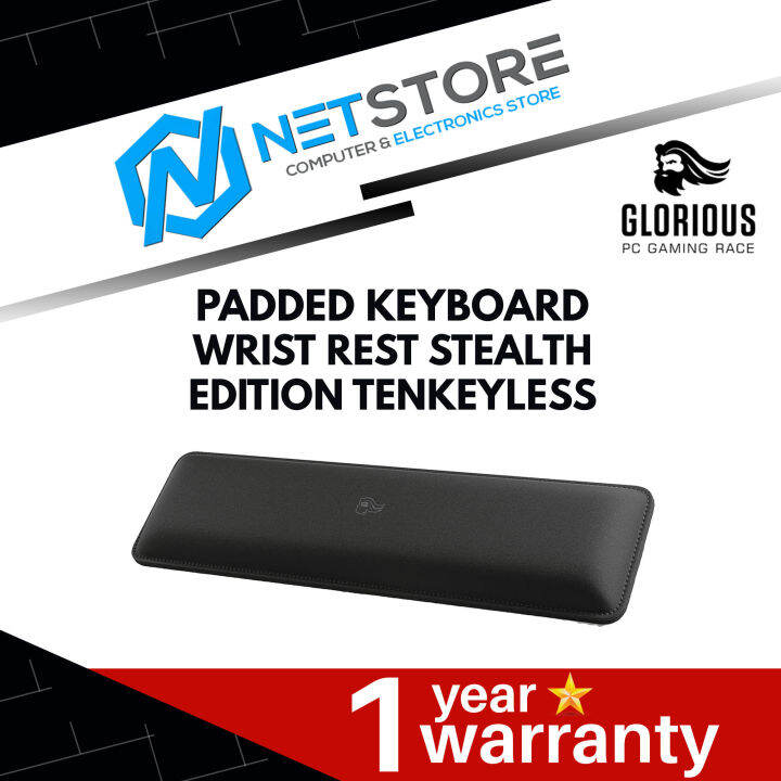 GLORIOUS PADDED KEYBOARD WRIST REST STEALTH EDITION TENKEYLESS GWR87