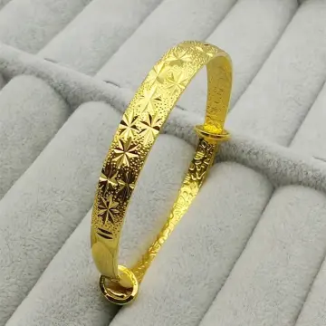 Gold bangles 24 on sale carat